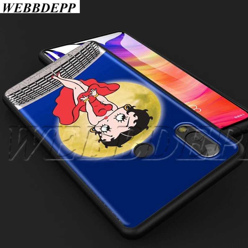 WEBBEDEPP сексуальный мягкий ТПУ чехол Betty Boop для Xiaomi Redmi MI Note 8 8A 9 9T CC9 CC9E A3 7A K20 Pro |