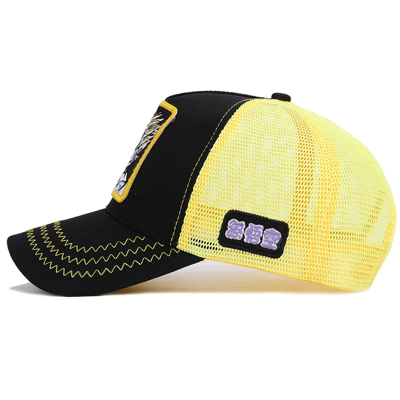 Бейсболка Dragon Ball Gohan для женщин и мужчин Snapback Hat Аниме сетка мальчиков дышащий
