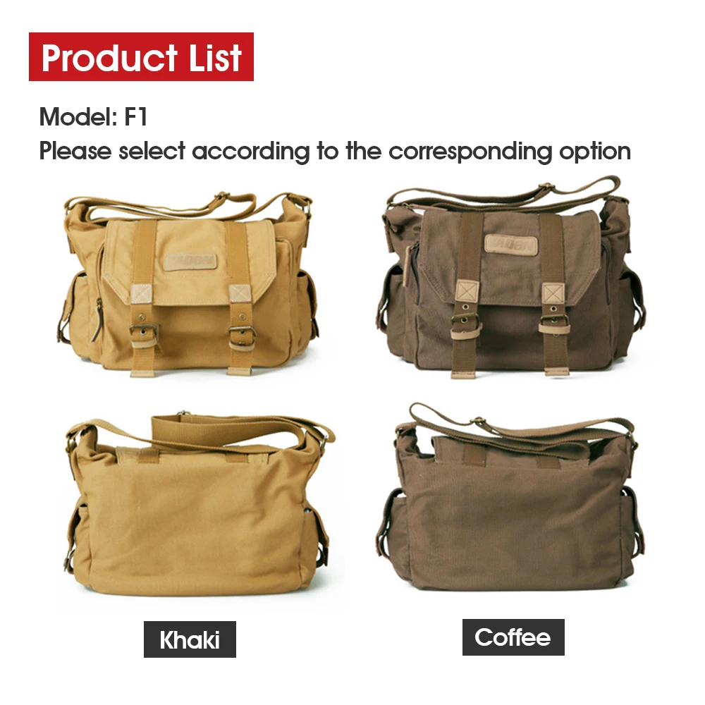 CADen F1 Camera Shoulder Bags Sling DSLR Photo Video Soft Bag Pack Case Travel Protective Cases for Canon Nikon Sony | Электроника