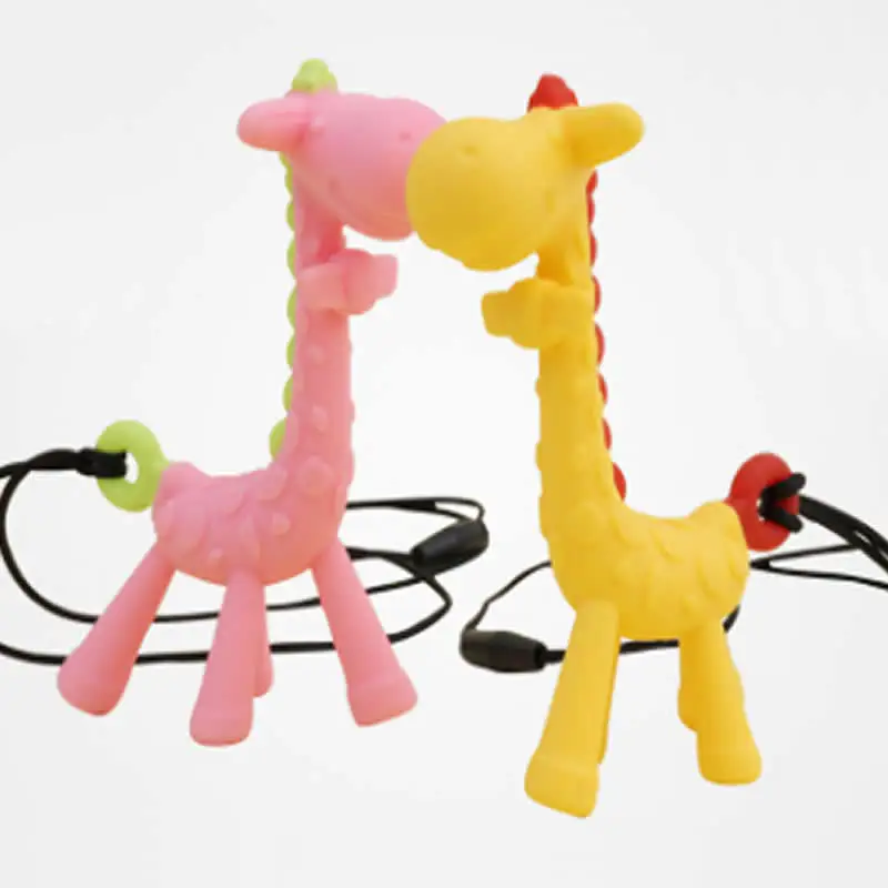 Детский силиконовый Прорезыватель для зубов в форме жирафа|Детские