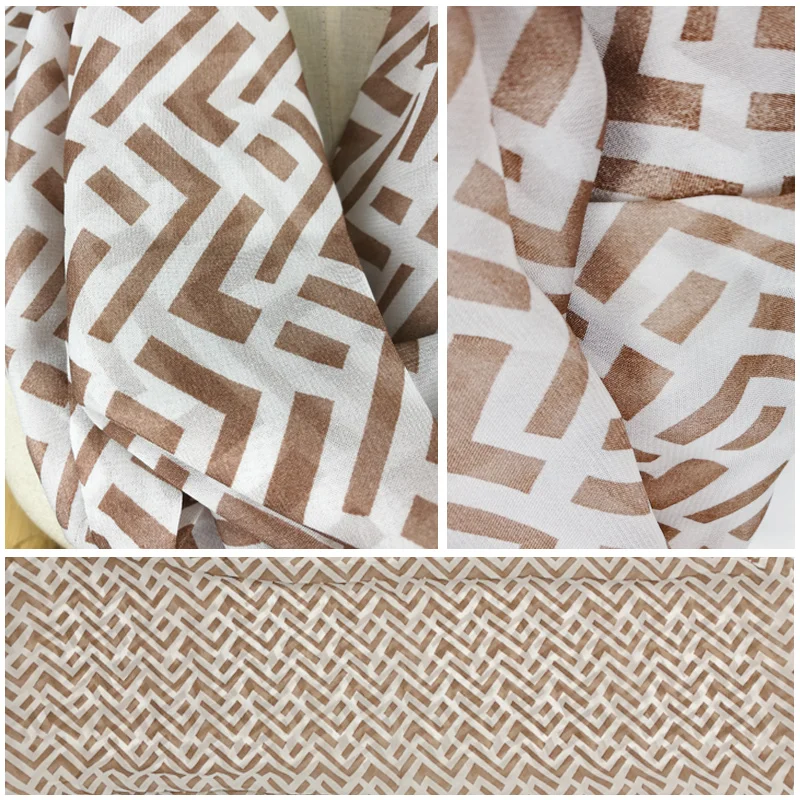 Модный женский шарф с надписью в полоску шелковый на весну и осень шарфы принтом