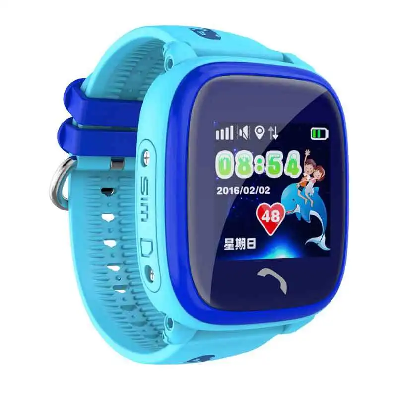 Blue NIYOQUE DF25 смарт Gps детские часы Ip67 водостойкий трекер анти-потерянный монитор Sos детские умные часы Vs Q50 Q90 - Цвет: Blue