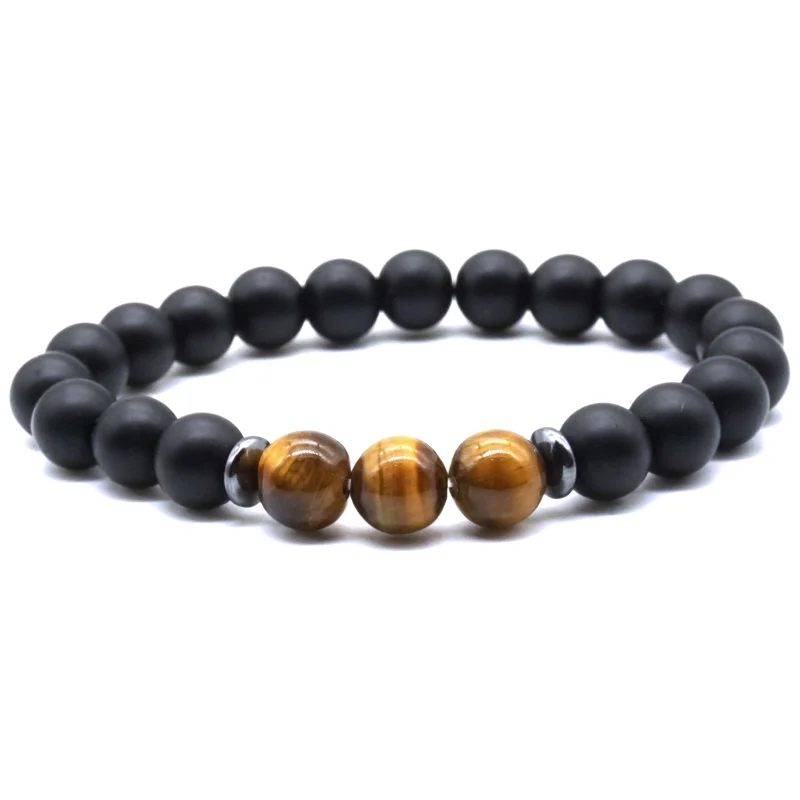 Гематитовый тигровый глаз Howlite черный камень лечебные балансирующие бусины