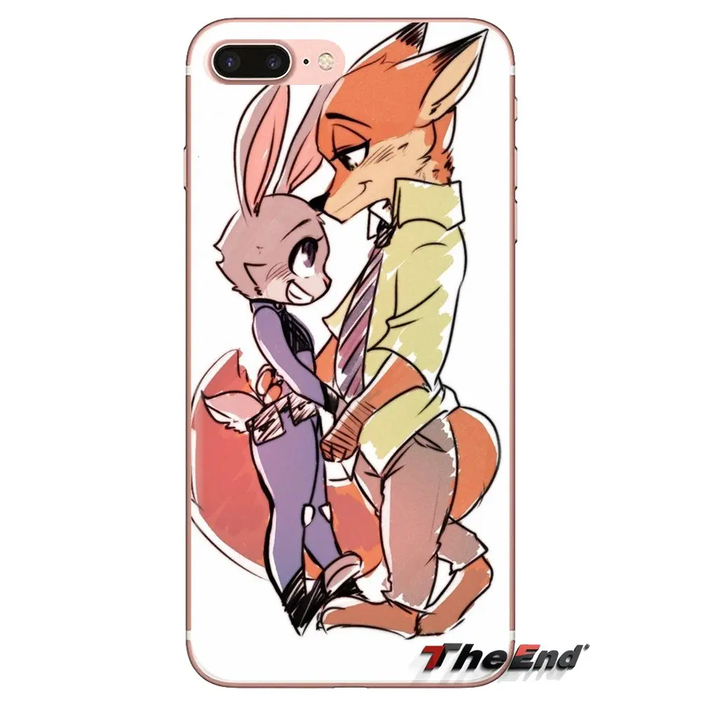 Phone Shell Cover Zootopia lovely rabbit Judy fox Nick For Samsung Galaxy S3 S4 S5 Mini S6 S7 Edge S8 S9 S10 Plus Note 3 4 5 8 9 |
