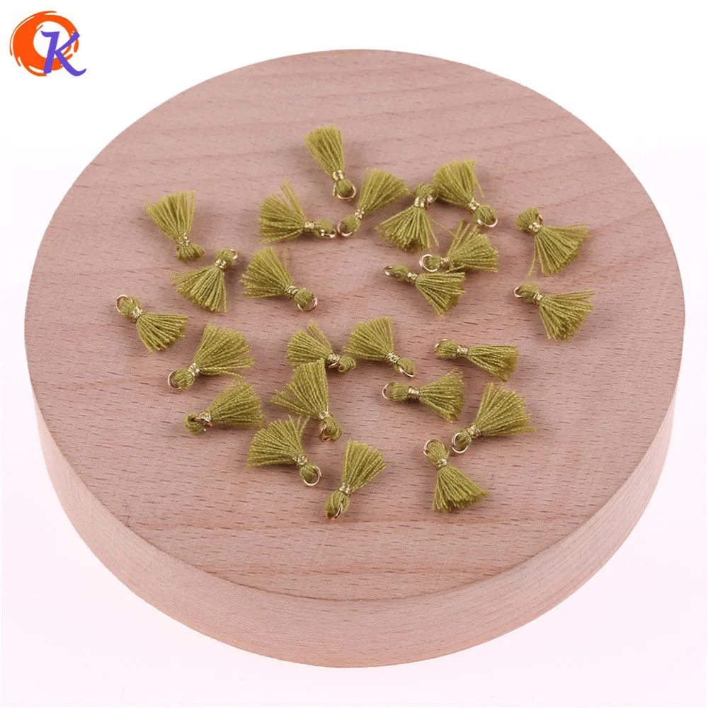 LS-1CM-53 Сердечный дизайн 20 шт./лот 1 см хлопковые кисточки/Аксессуары для ювелирных изделий/Ювелирные изделия/золотое кольцо/серьги кисточки/diy Аксессуары - Цвет: LS-1CM-53