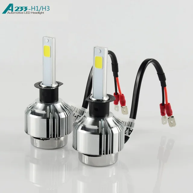 66 Вт H7 COB LED Фары Автомобиля Авто Лампы ПРИВЕЛО Комплект 6000LM 6000 К 3000 Лампочки H1 H3 H8 H9