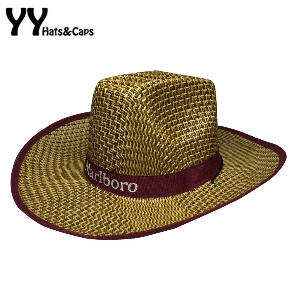 New Summer Sun Hats for Men Straw Cowboy Caps UV Man Beach Visor Sunhats Chapeaux paille Hommes YY60264 | Аксессуары для одежды