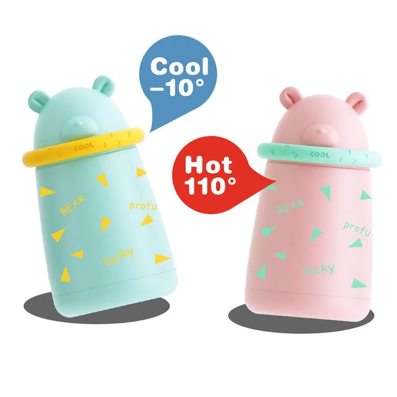 Термос с мишкой 300 мл кружка для кофе вакуумный стакан термос изоляцией из