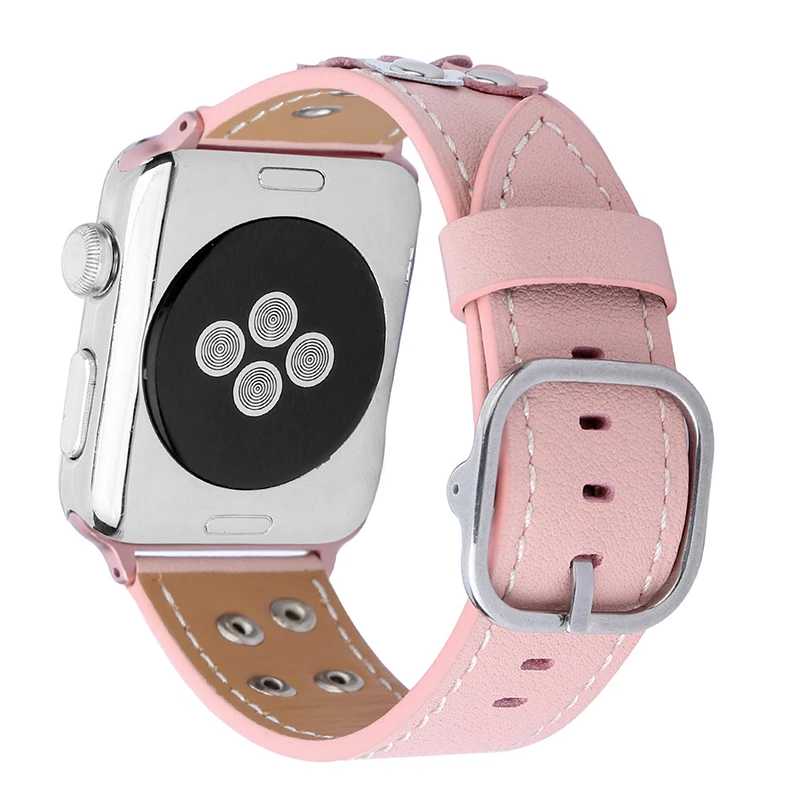 Ремешок из натуральной кожи для Apple Watch Band 42 мм ремешок iwatch 38 женский браслет с