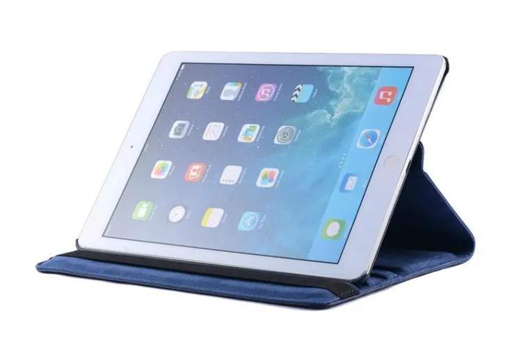 Для ipad 9,7 360 Вращающийся из искусственной кожи чехол для Apple ipad Air 1 ipad 5 флип умный чехол с функцией подставки чехол для планшета+ пленка