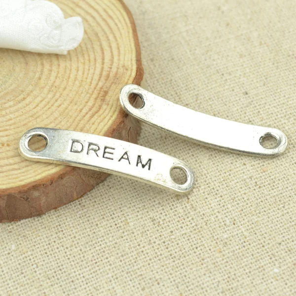 10 шт. 38*8 мм Античные тибетские серебряные подвески для браслета ожерелья