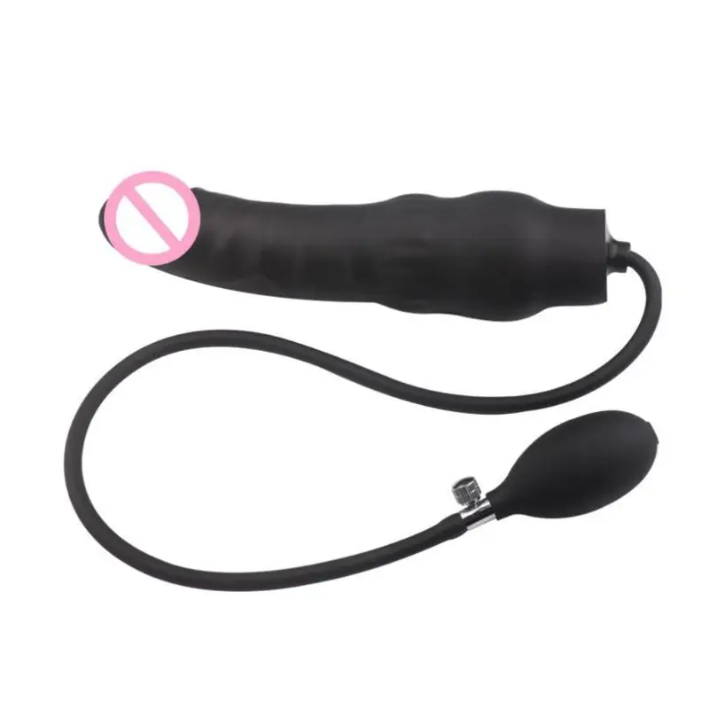 Silicone Anal Plug Inflatable Dildo Butt Stretcher Pump Expandable Massager Sex Toy for Women Men |