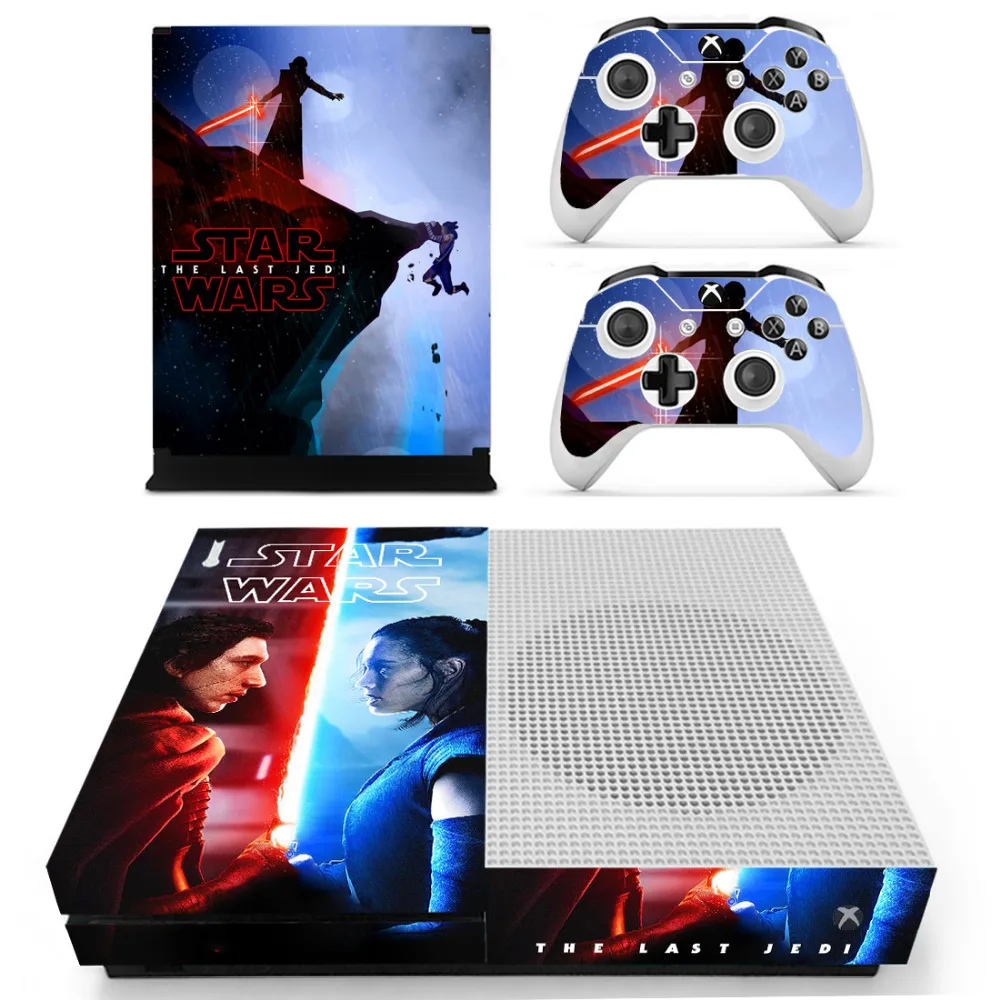 Звездные войны последние джедай кожи наклейка для Microsoft Xbox One S консоль и контроллеры кожи наклейка для Xbox One тонкий винил