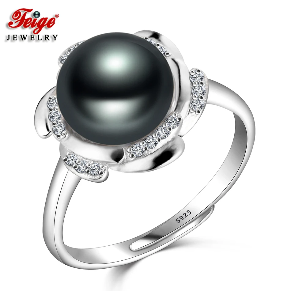 

Женское кольцо из серебра 925 пробы, с натуральным пресноводным культивированным жемчугом, 4 цвета