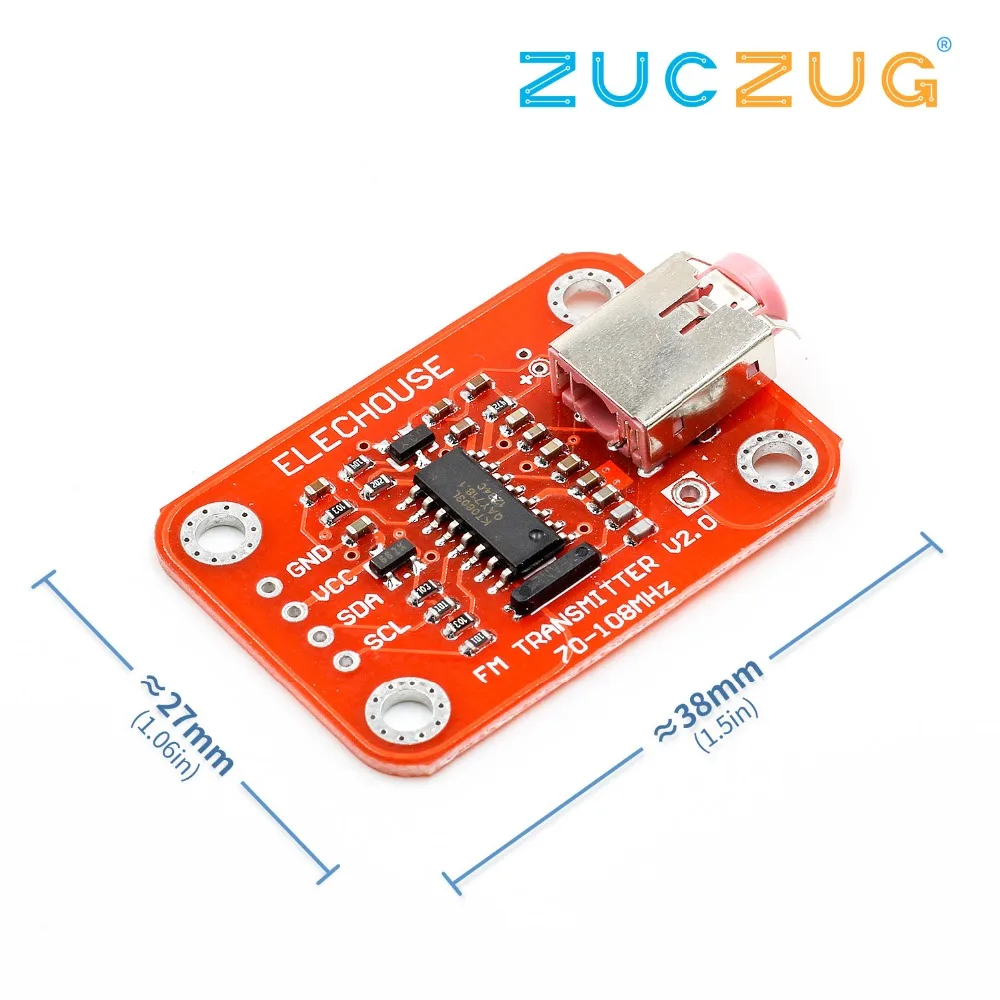 Модуль FM передатчика V2.0 цифровой модуль радио для микрофона Arduino|Интегральные