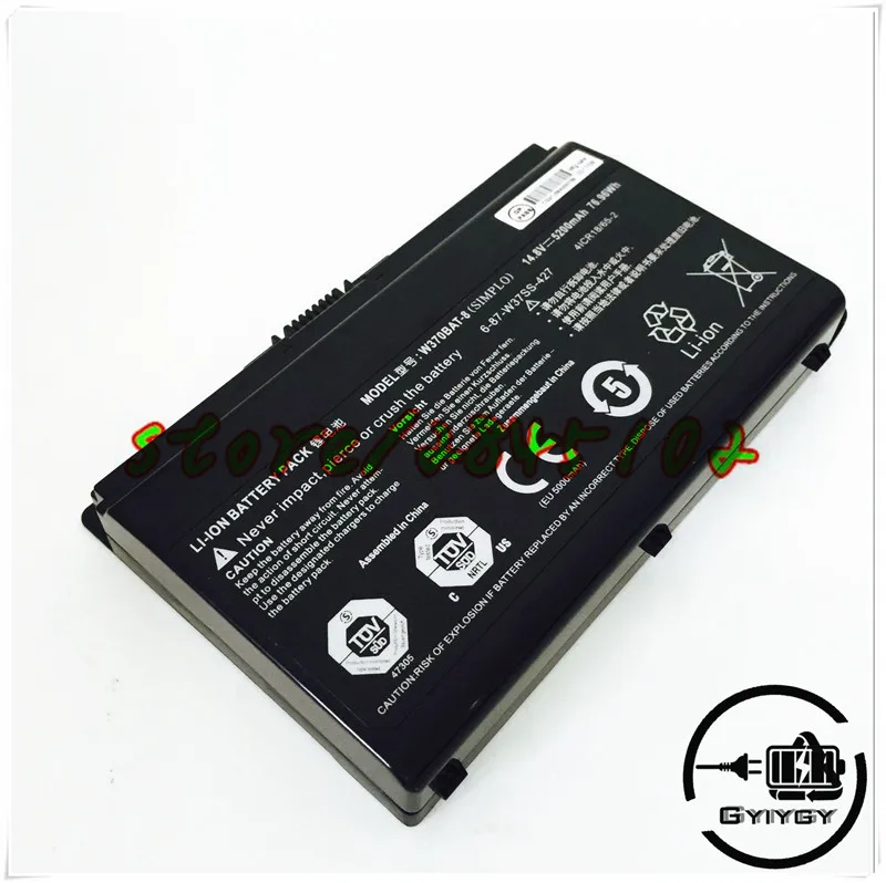 W370bat-8 Аккумулятор для Clevo W350et W350etq W370et Sager Np6350 Np6370 Schenker Xmg A522 A722 6-87-w370s-4271 | Компьютеры