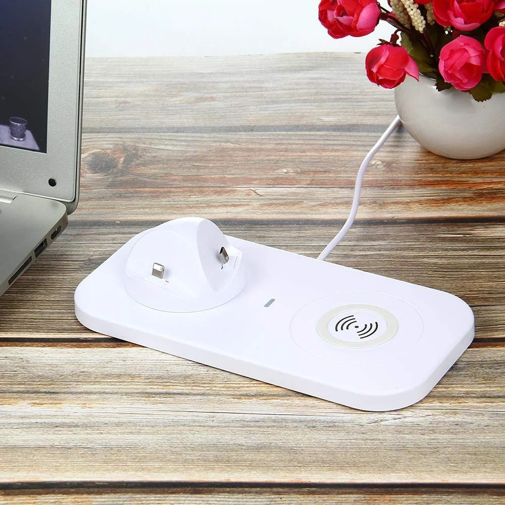 3 в 1 Micro/Type C/ISO Зарядное устройство Док станция для беспроводной зарядки USB кабель