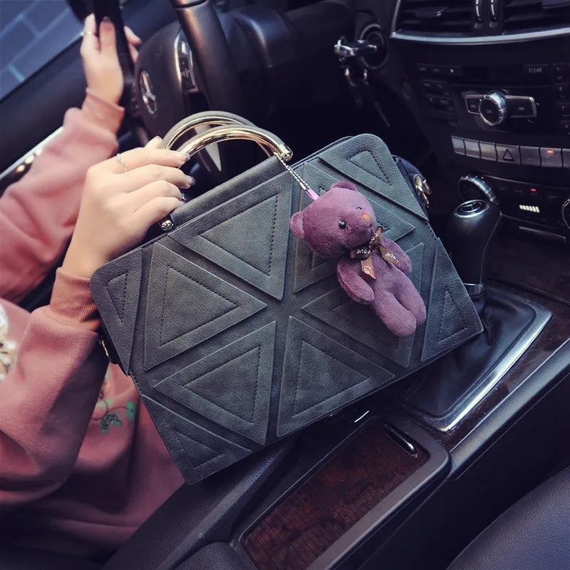 Высокое качество тригонометрическая Геометрическая Лоскутная сумка винтажная