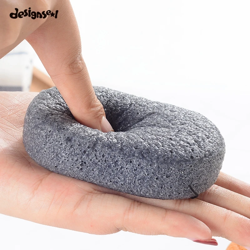 Флаттер натуральные активные завод Konjac Очищение хлопка бамбуковый уголь чистки
