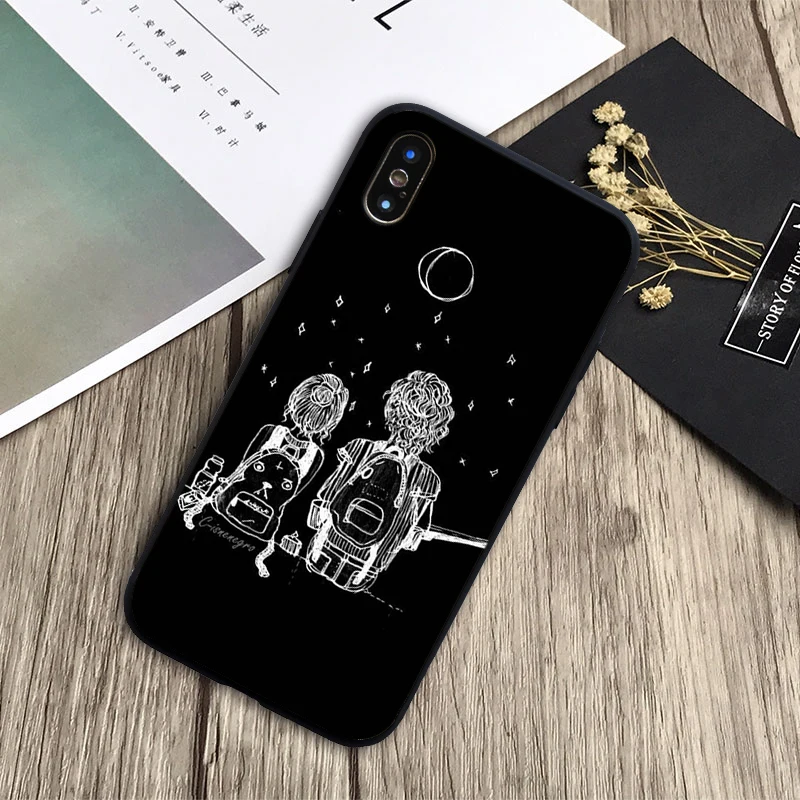 Space Moon Astronaut Cover Soft Silicone black Phone Case For iPhone 6 6plus 7 8plus 5 5S 5C SE X XS XR Max | Мобильные телефоны и