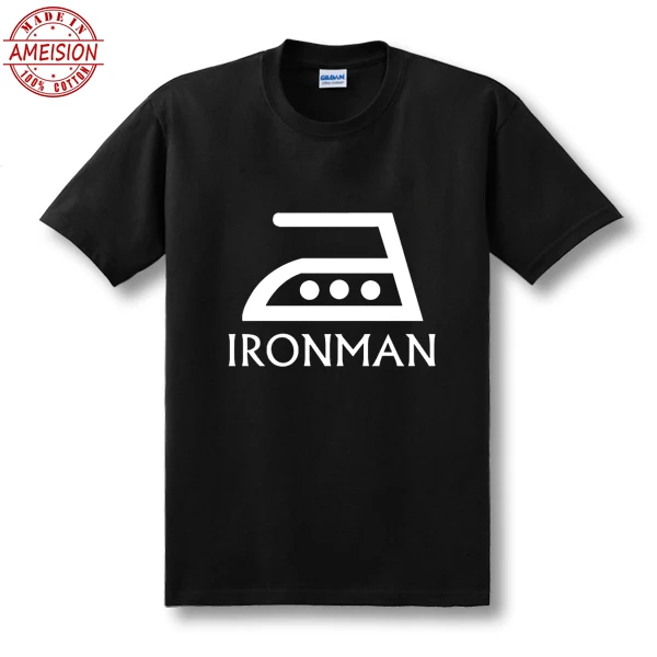 2019 Горячая смешная Новая мода им Железный человек супергерой Паровозик футболка