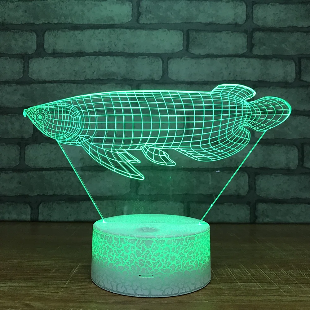 Креативная Ночная лампа Dragon Fish новый необычный источник умная кровать