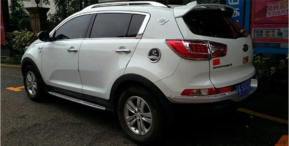 Использование для Kia sportage спойлер 2011- sportage спойлер свет высокое качество абс материал автомобиля заднего крыла праймер цвет заднего спойлера