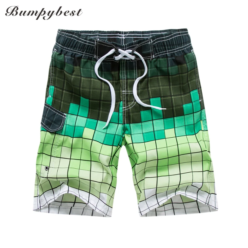 Bumpybeast 2018 летние мужские пляжные шорты модные для мужчин свободные клетчатые