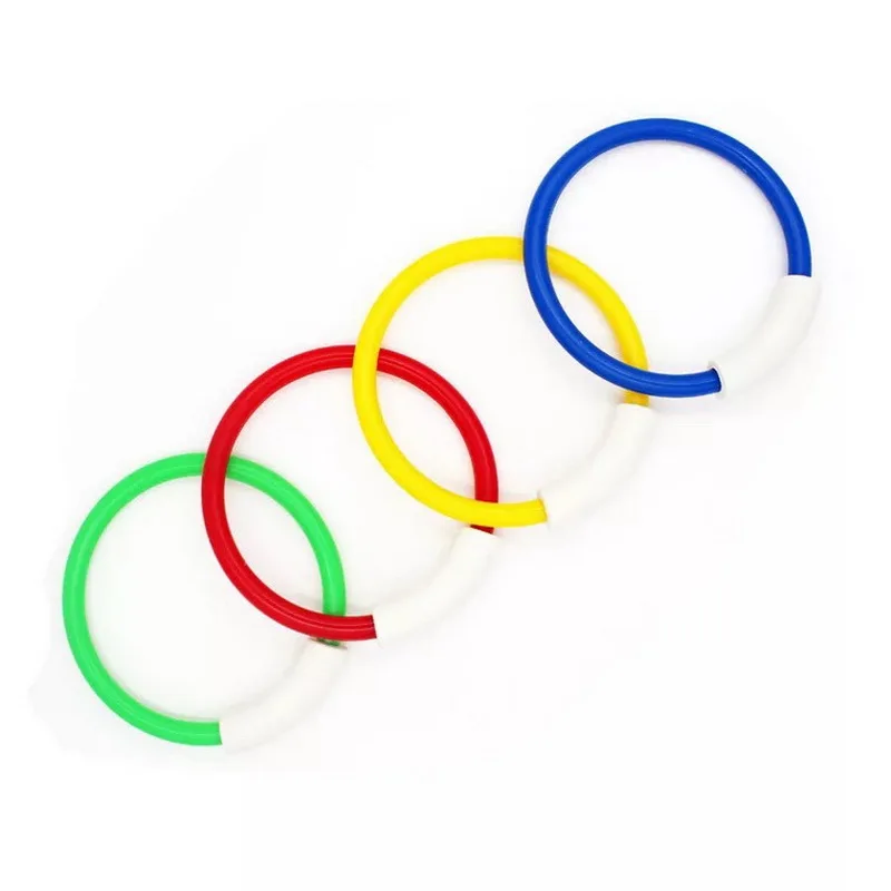 4PCS 1set Новая летняя торпеда ракета метание игрушка забавный бассейн Дайвинг игра игрушки Дети подводный Ныряние Toy2019 - Цвет: 4PCS 1set