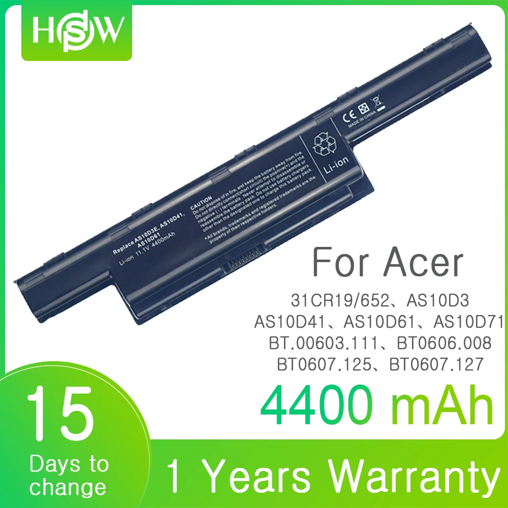 4400 мА/ч 4750G ноутбук Батарея для acer Aspire 4743ZG 4752G 4752Z 4752ZG 4755G 4755ZG 4771G 4771Z AS10D51 AS10D61 AS10D31