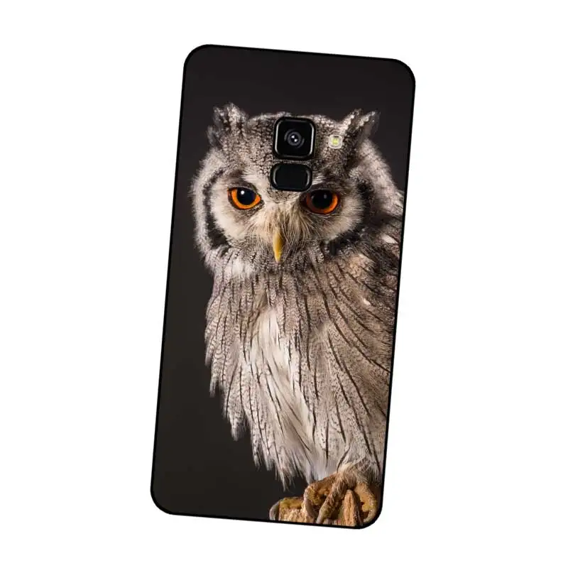 P159 Owl Cute Black Silicone Case Cover For Samsung Galaxy J2 J3 J4 J5 J6 J7 J8 Pro Plus Prime 2018 2017 |