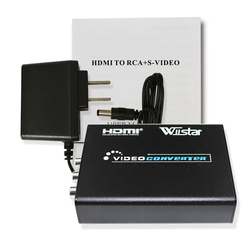 Wiistar HDMI в AV/S видео конвертер адаптер AV RCA композитный и s R/L аудио PAL/NTSC