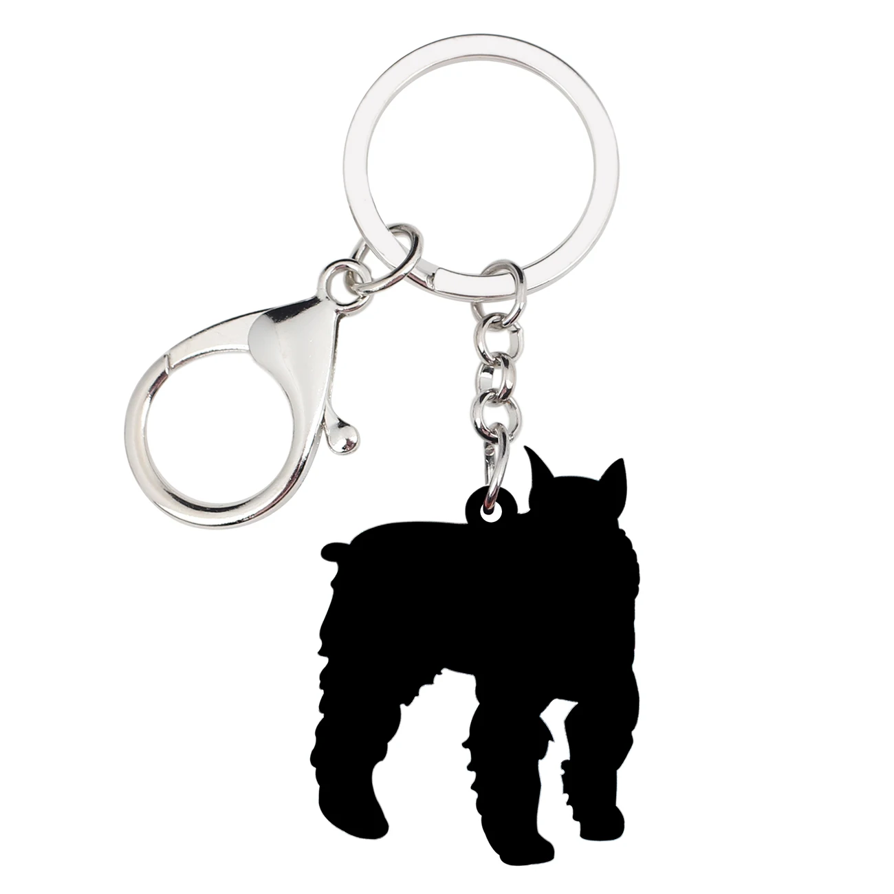 Массивные акриловые брелки для ключей WEVENI с собакой шнауцера держатель