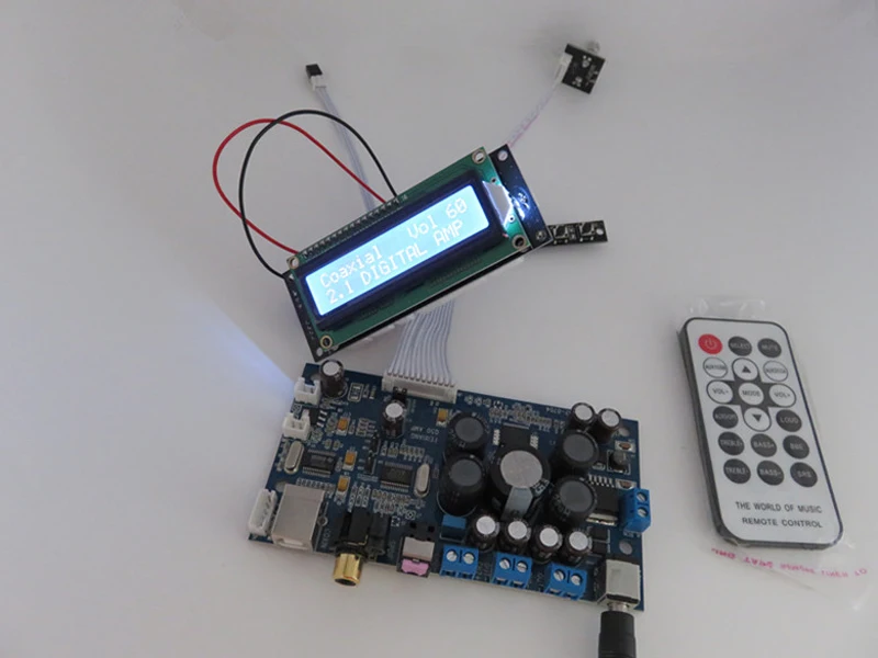 STA350 25 Вт* 2+ 50 Вт усилитель высокой мощности с коаксиальным волокном USB вход поддержка 2,1/2,0 ModeT0165