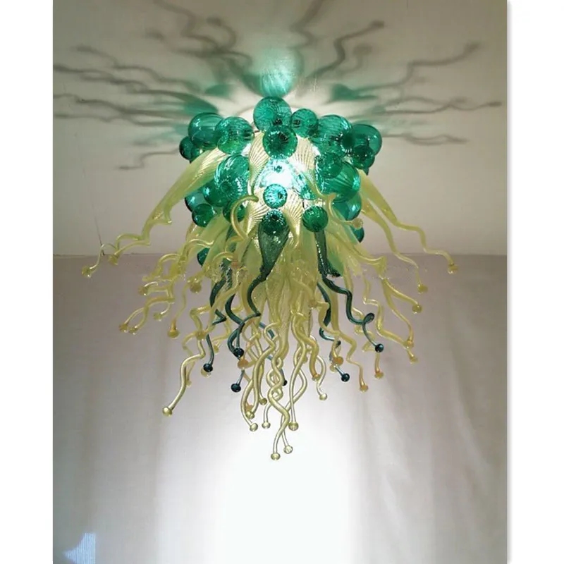 

New Arrivel Design Green Bubbles Murano Glass Chandeliers Hallway Lamps