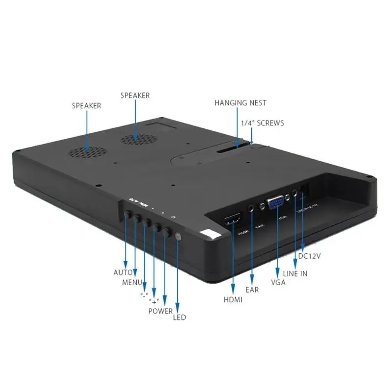 0in FHD 1080P монитор 1920x1080 ips экран ЖК-мониторы с чехол для Raspberry Pi PS3/4 для WiiU Xbox360 Поддержка HDMI VGA