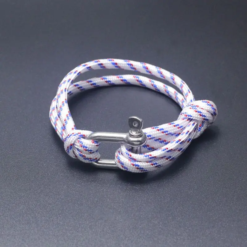 19 цветов модные украшения пляжный спортивный браслет для выживания мужские