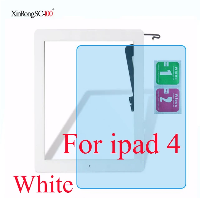 4 Для iPad 3 3rd 4 4th Gen A1458 A1459 A1460 A1416 A1430 A1403 9," ЖК Внешний сенсорный экран дигитайзер передняя стеклянная панель+ клавишная кнопка - Цвет: 4