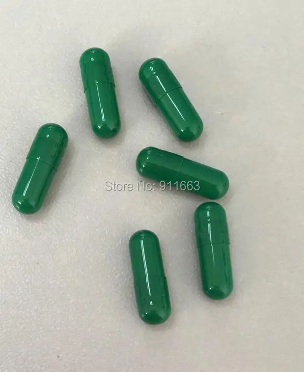 

4#1,000pcs!Dark Green-Dark Green Colored Gelatin Empty Capsule sizes 4, closed or seperated capsules available!