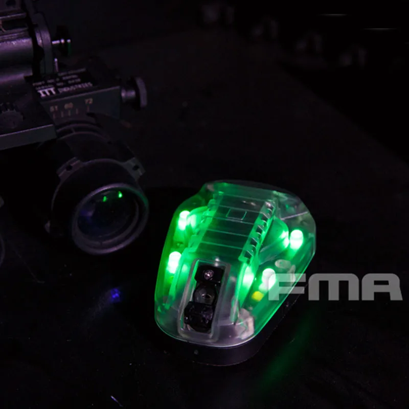 FMA Survival HEL-STAR 6 Helmet Mounted LED Marker Strobe Light Green | Спорт и развлечения