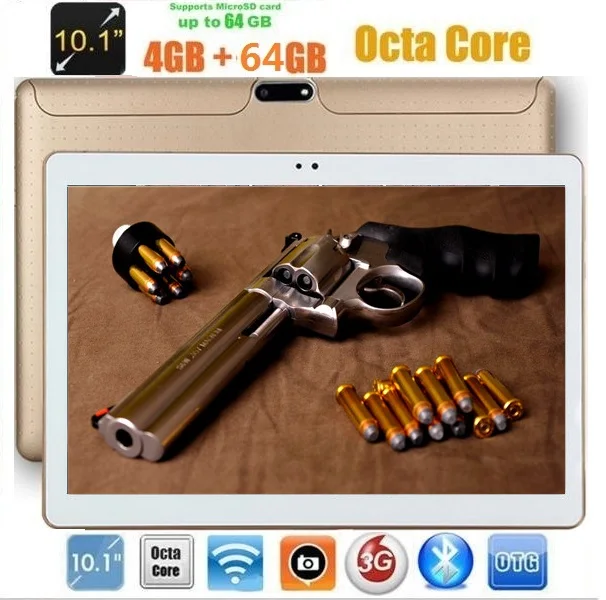 Планшеты для телефонов Android 7 0 10 дюймов четыре ядра 4 Гб ОЗУ 64 ПЗУ две sim-карты IPS GPS