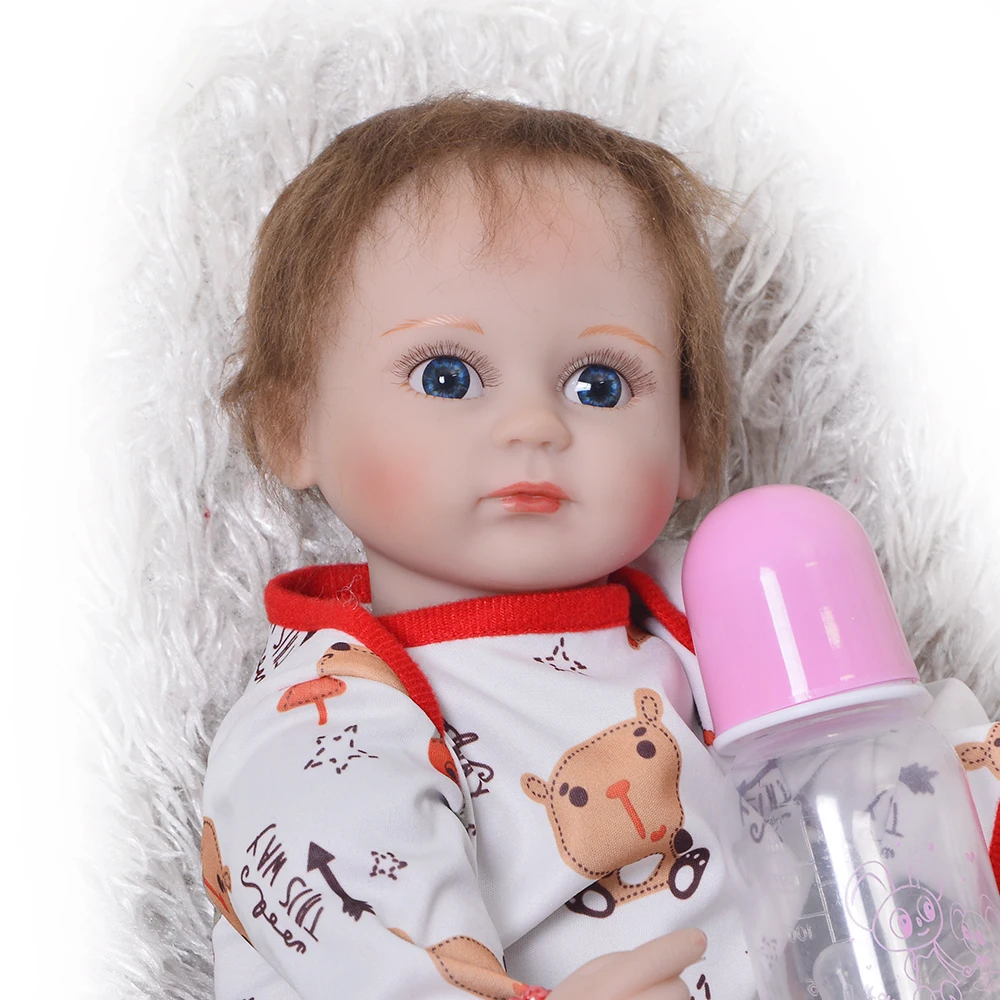 Горячая Распродажа 43 см кукла новорожденная Мягкая силиконовая виниловая