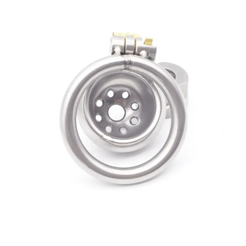 Супер маленькая искусственная клетка для члена рукав пениса кольцо с замком Пояс