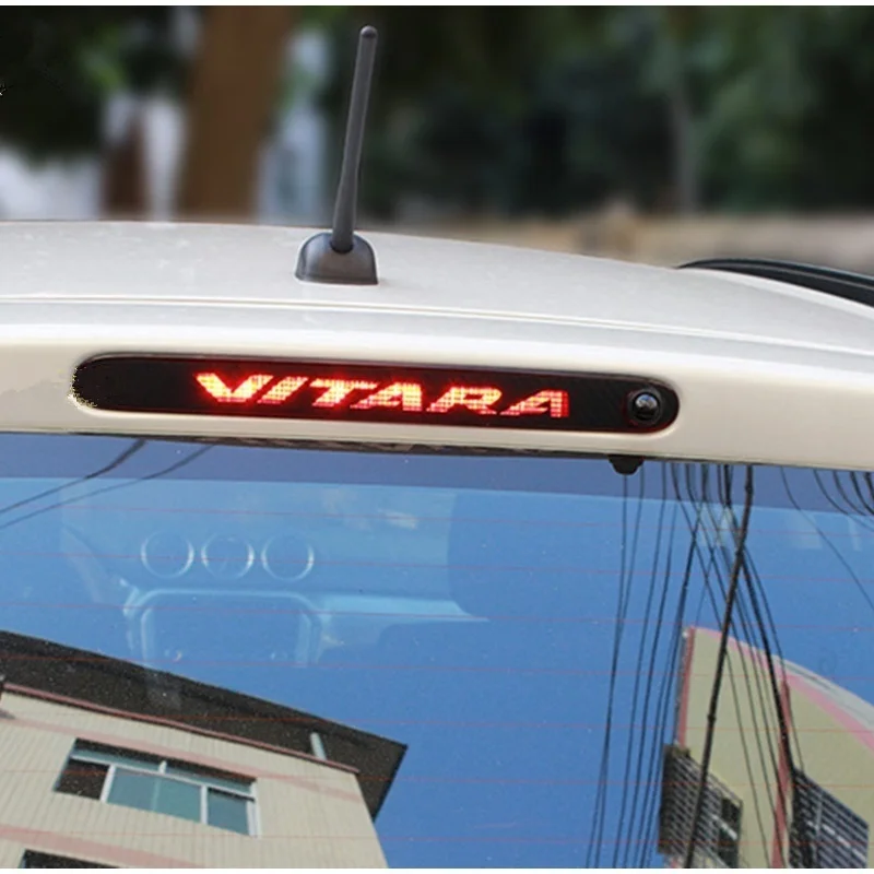 

Carbon Fiber Vinyl Sticker Brake Light Hatch Back Decoration For Suzuki Vitara Additional Brake Lights Sticker