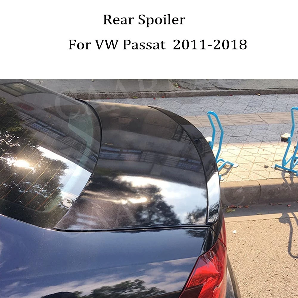 Задний спойлер из АБС пластика для Volkswagen VW Passat B7 2011 2018 отделка багажника наклейка