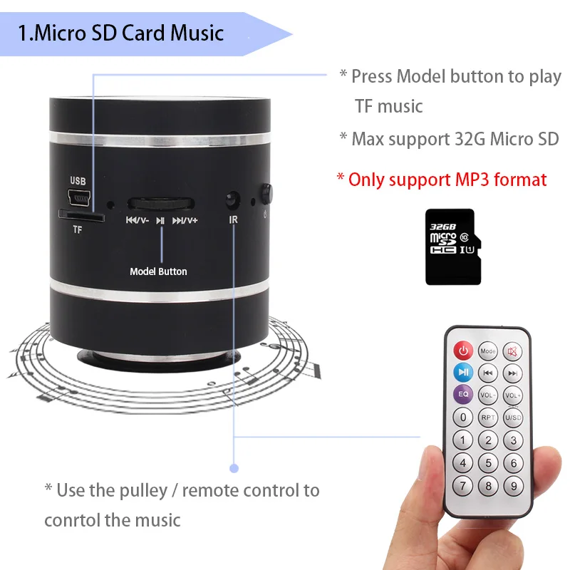 Портативная мини Колонка Adin 15 Вт Bluetooth 4 0|Портативные колонки| |