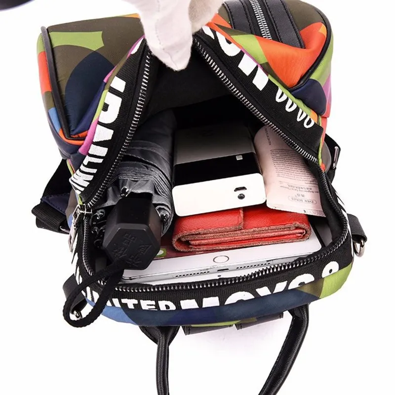 Женские Водонепроницаемые рюкзаки из ткани Оксфорд школьные сумки с