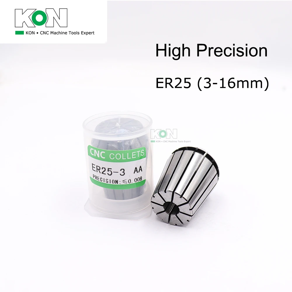 [ChinaKON] ER25 Цанга 1 16 мм 3 175 6 35 12 7 CNC пружинная фрезерный станок высокая
