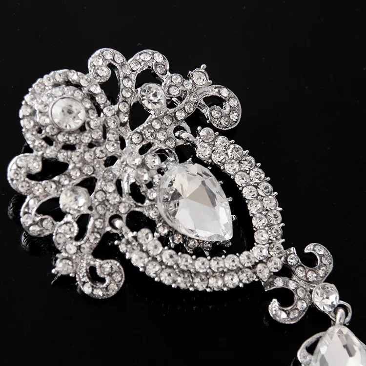 Dish RANRetro Золотая и Серебряная корона брошь невесты ювелирное изделие с