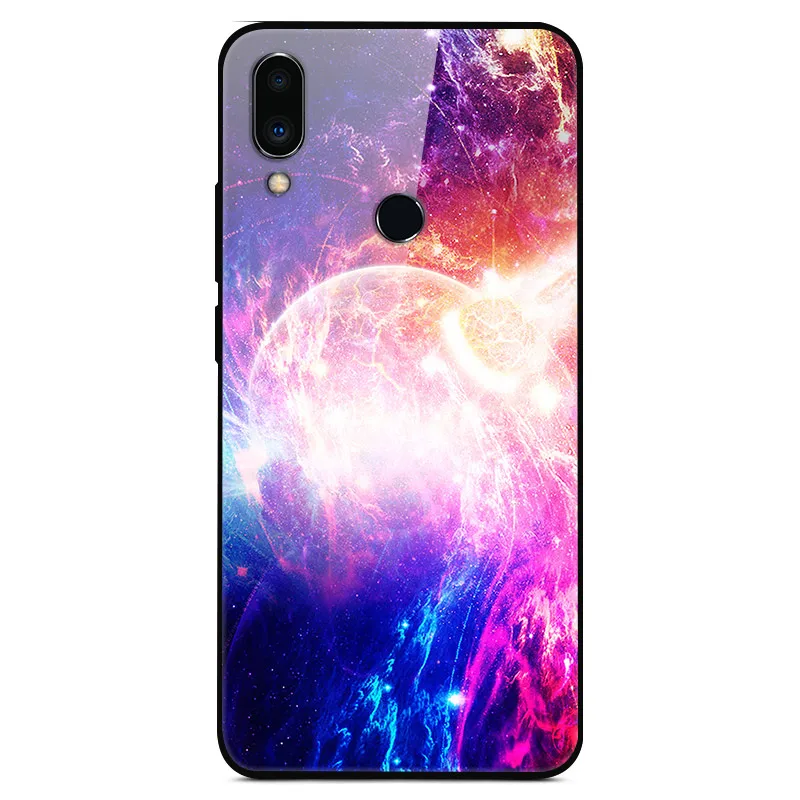 Для Meizu Note 9 чехол из закаленного стекла с изображением планеты космос, чехол из стекла для Meizu M9 Note 9 Note9 Funda, чехол для телефона M9Note